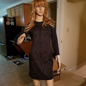 Nicole Miller Artileier Embellished Dress Size P